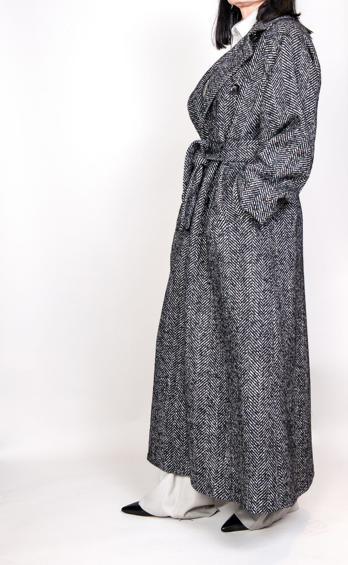 Cappotto L.B.M.1911 donna 7424 spigato grigio 7424 SPIGATO L.B.M. 1911 