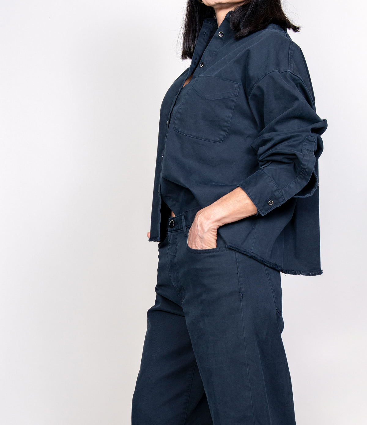 Camicia Nine in the Morning donna Amabile blu AMABILE SFRANGIATA B NINE INTHE MORNING 