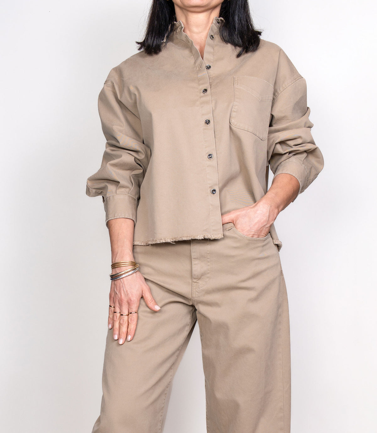 Camicia Nine in the Morning donna Amabile camel AMABILE SFRANGIATA C NINE INTHE MORNING 