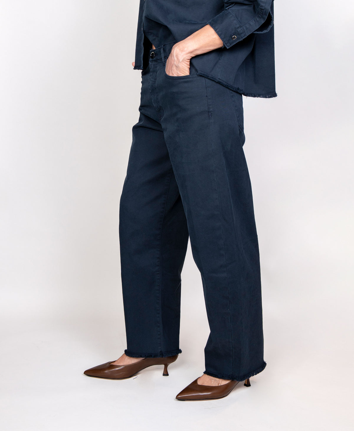 Pantalone Nine in the Morning donna Karter blu KARTER COTONE B NINE INTHE MORNING 