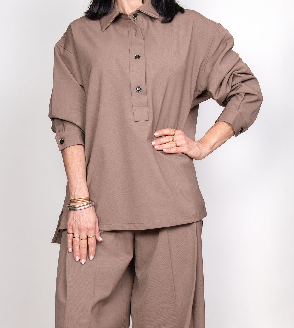 Camicia Nine in the Morning donna Leonor camel LEONOR OVER C NINE INTHE MORNING 