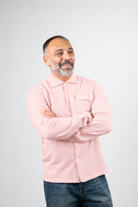Polo camicia Officine uomo Caracciolo rosa