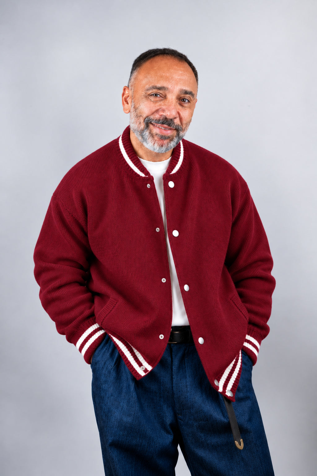 Cardigan Officine uomo College bordeaux COLLEGE BORDEAUX OFFICINE 