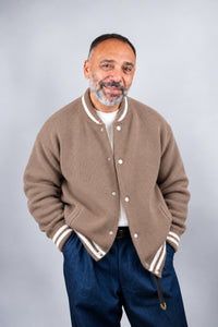 Cardigan Officine uomo College fango