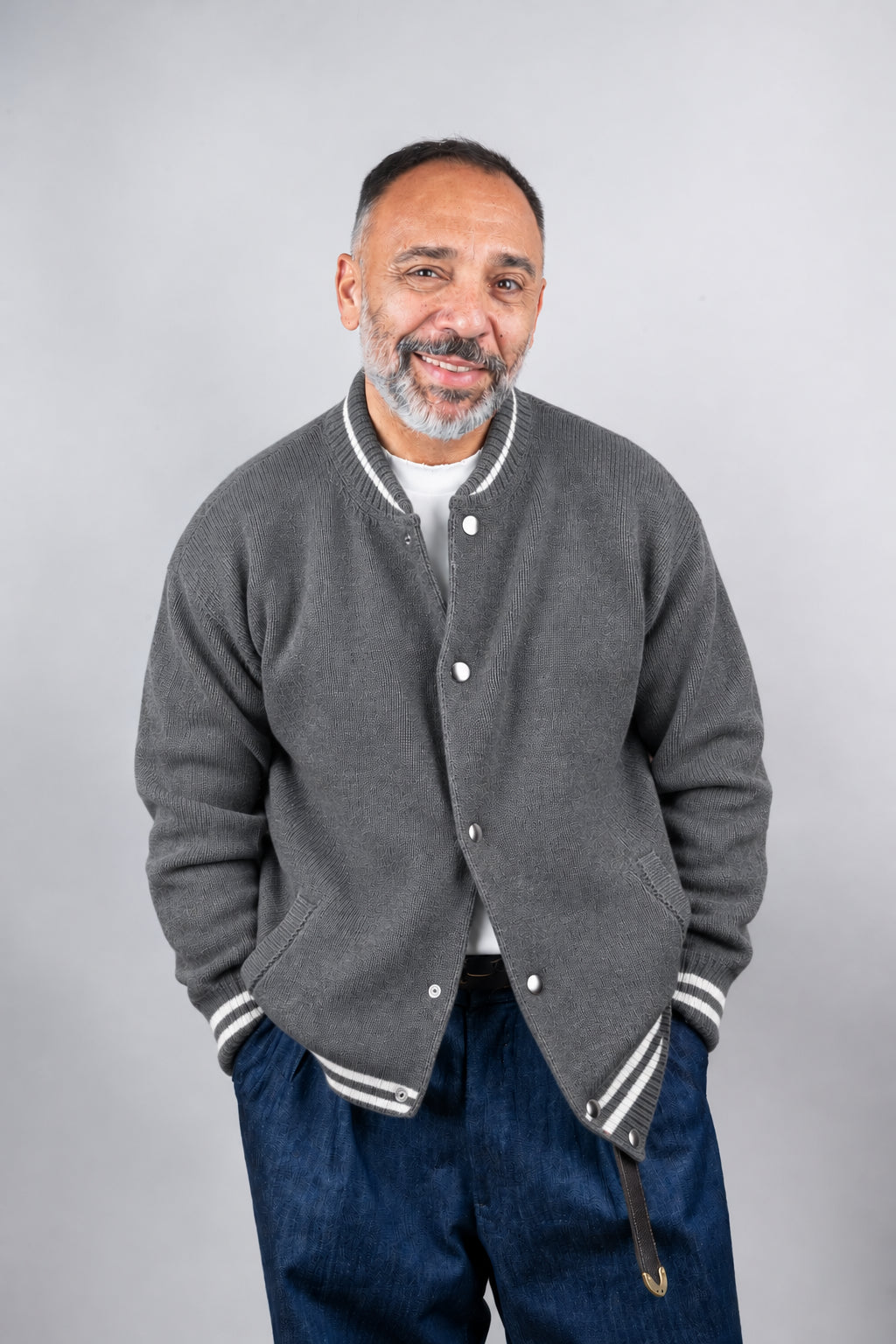 Cardigan Officine uomo College grigio COLLEGE GRIGIO MEDIO OFFICINE 