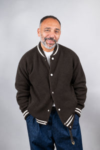 Cardigan Officine uomo College moro