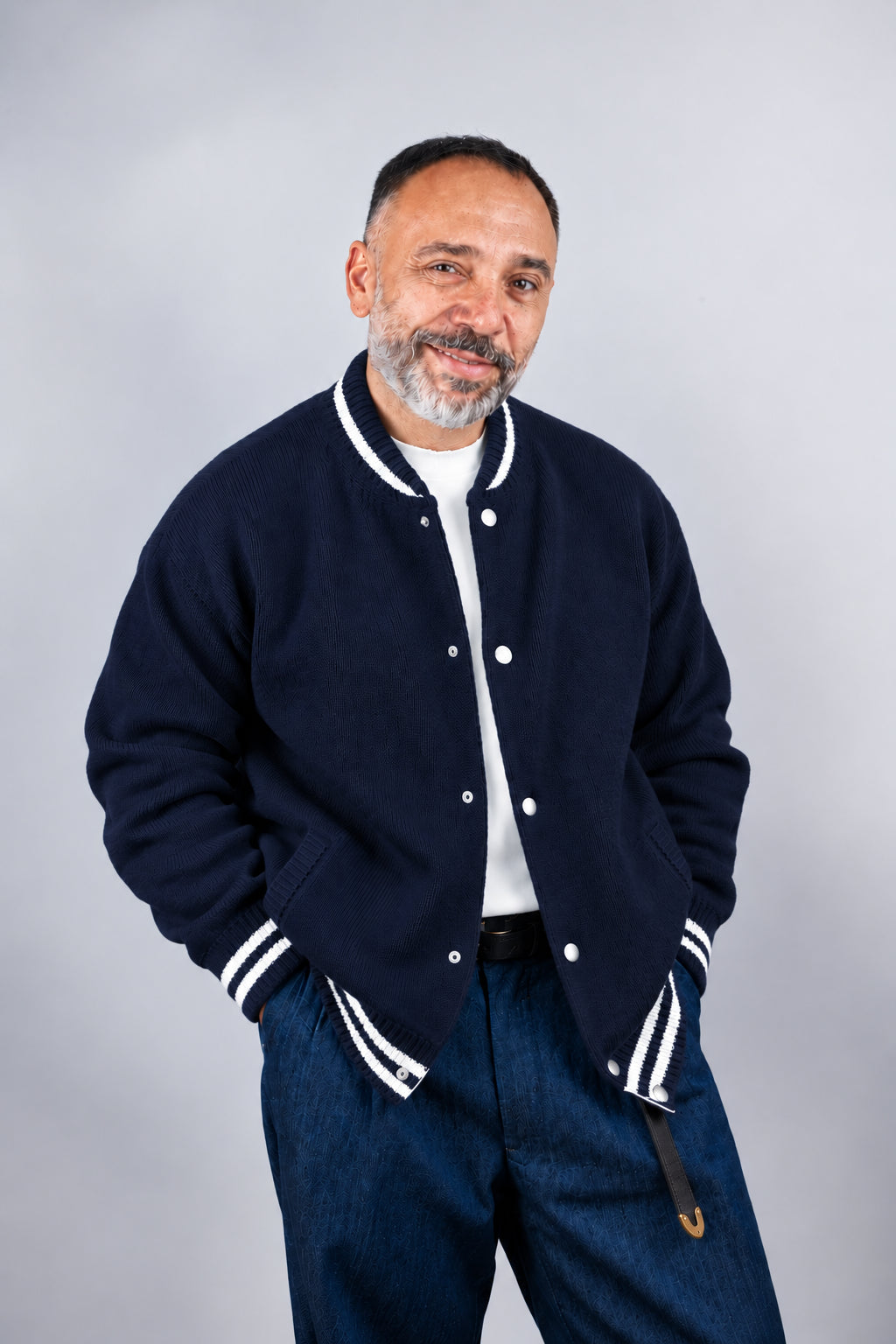 Cardigan Officine uomo College blu navy COLLEGE NAVY OFFICINE 