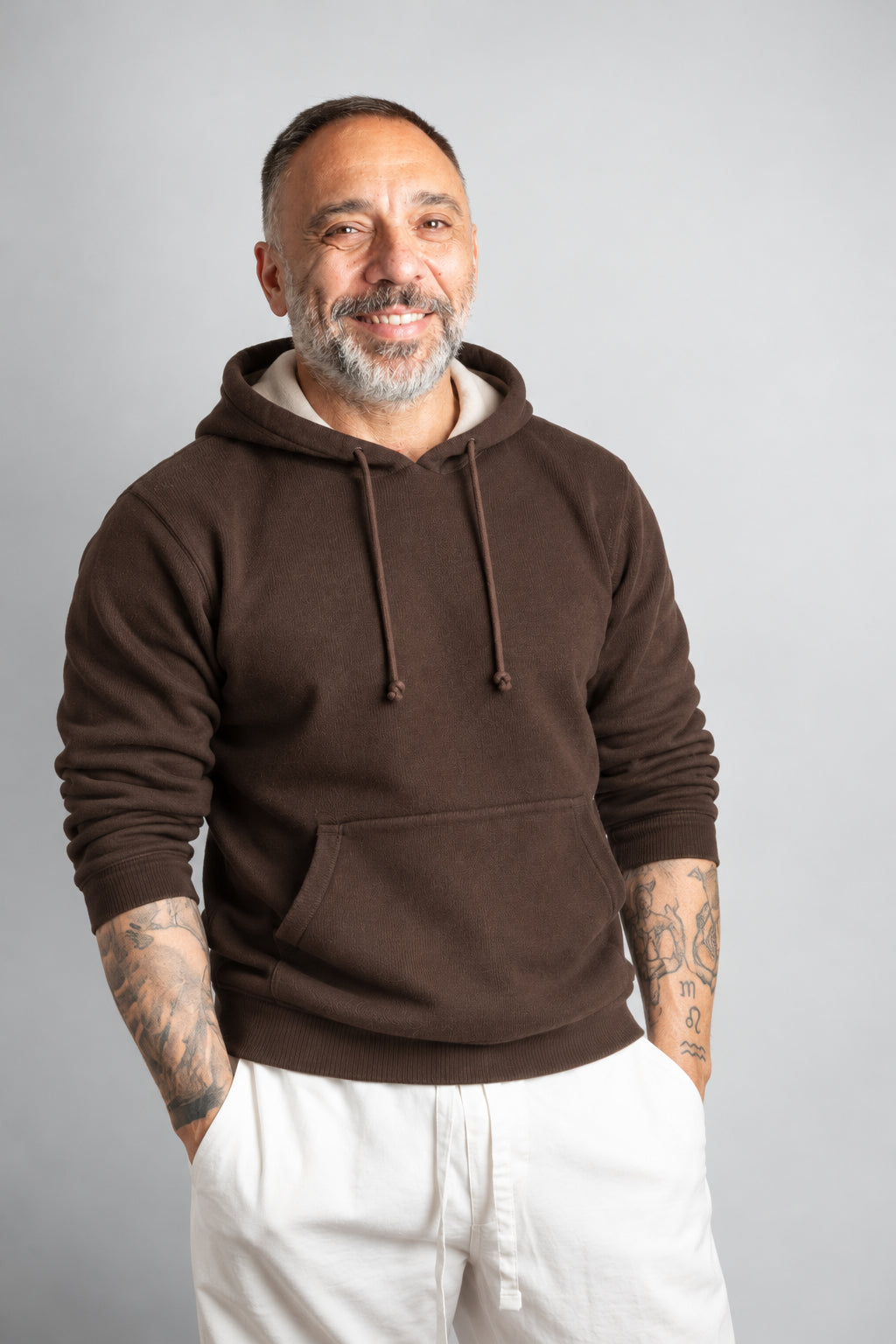 Maglia  Officine uomo Felpa testa di moro FELPA 9988 MORO OFFICINE 