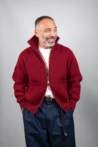 Bomber Officine uomo Full zip bordeaux