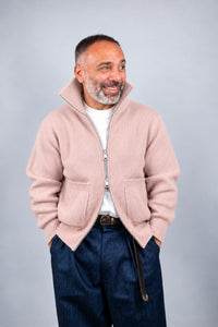 Bomber Officine uomo Full zip rosa