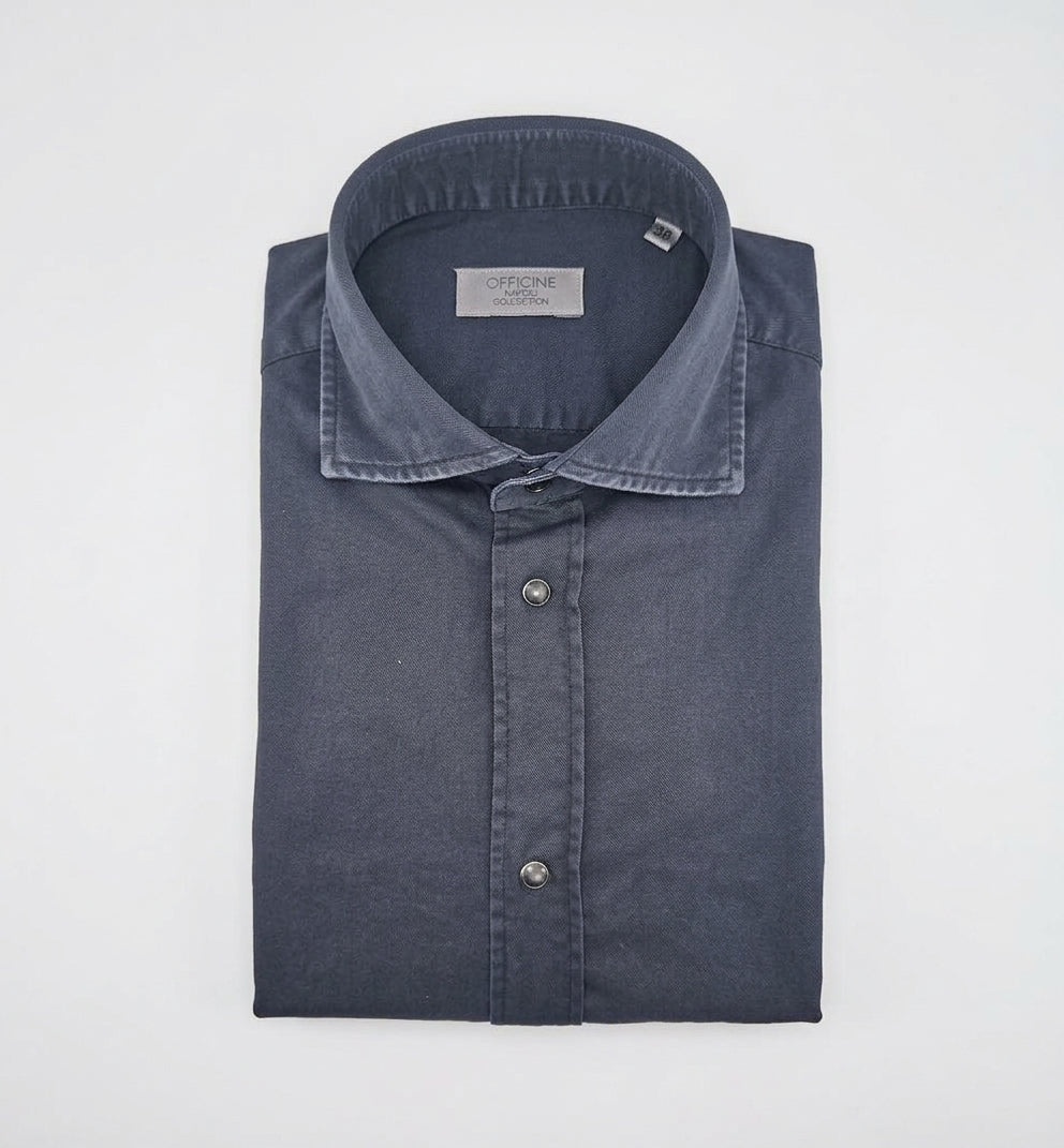 Camicia OFFICINE uomo NIKO 1379 164 Blu NIKO 1379 164 12 NAVY OFFICINE 