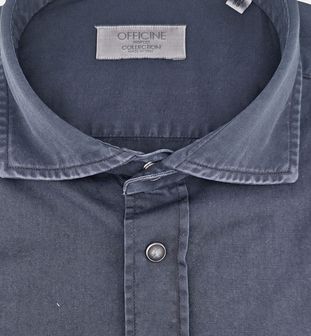 Camicia OFFICINE uomo NIKO 1379 164 Blu NIKO 1379 164 12 NAVY OFFICINE 