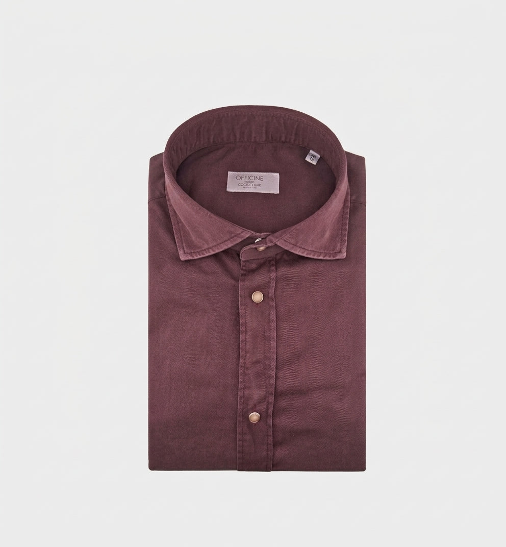 Camicia OFFICINE uomo NIKO 1379 164 Bordeaux NIKO 1379 164 18 BORDEAUX OFFICINE 