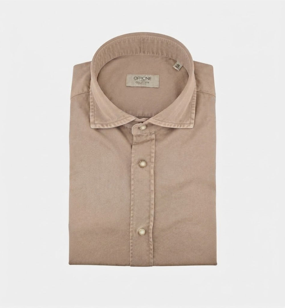 Camicia OFFICINE uomo NIKO 1379 164 Sabbia NIKO 1379 164 4 SABBIA OFFICINE 
