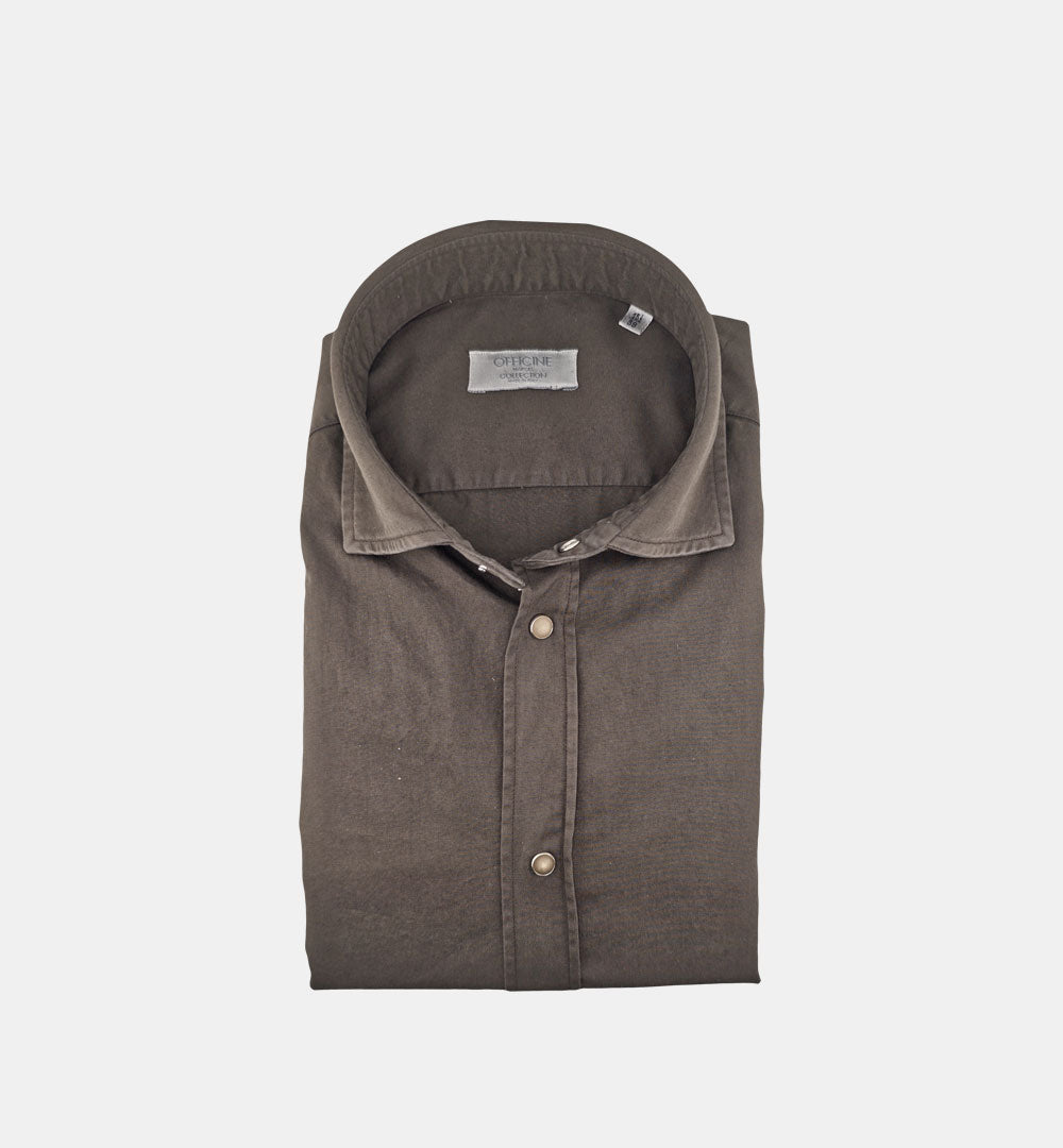Camicia OFFICINE uomo NIKO 1379 164 Moro NIKO 1379 164 7 MORO OFFICINE 