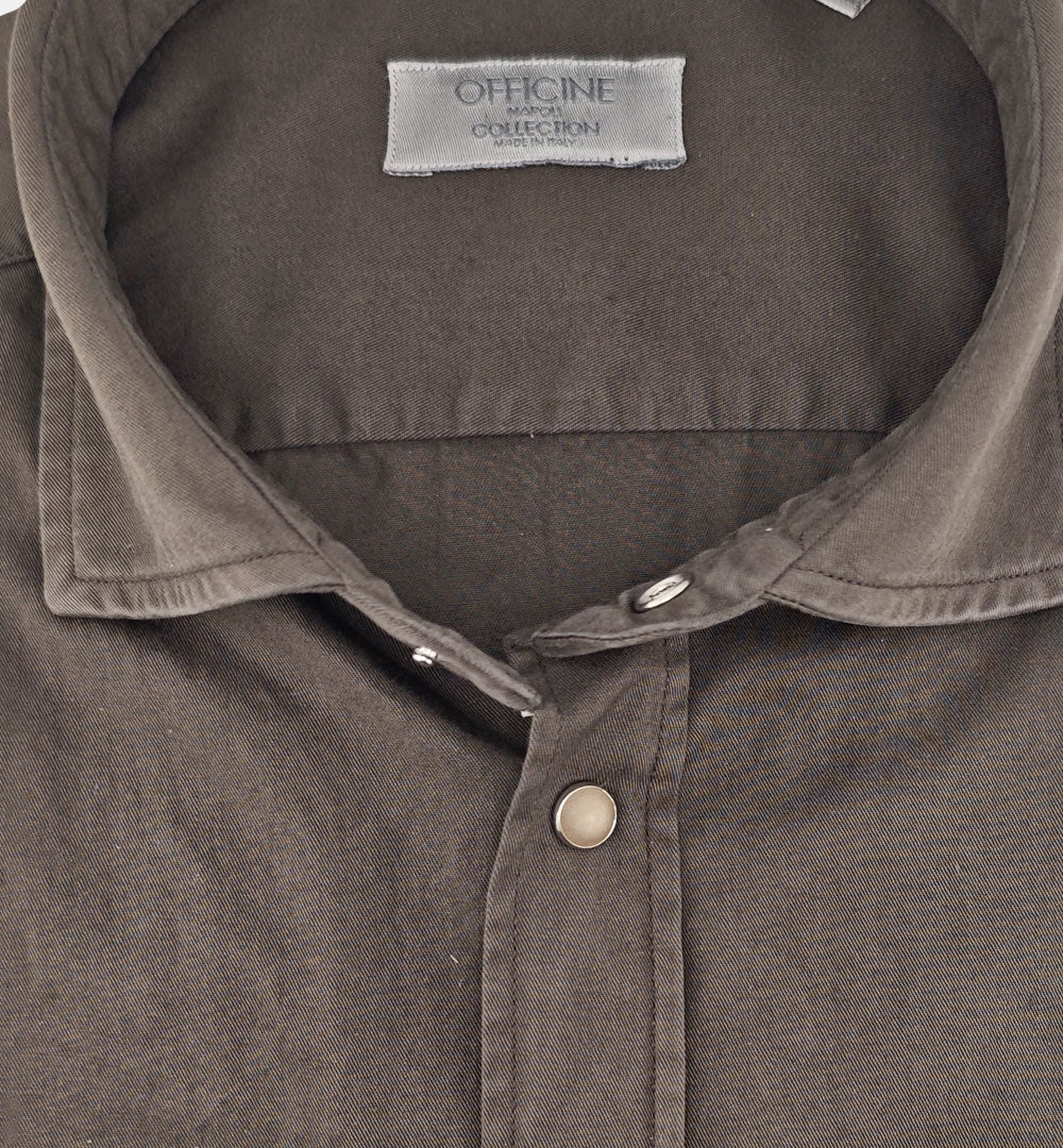 Camicia OFFICINE uomo NIKO 1379 164 Moro NIKO 1379 164 7 MORO OFFICINE 