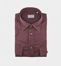 Camicia OFFICINE uomo ODER 1379 OVER SEMIWIDE Bordeaux