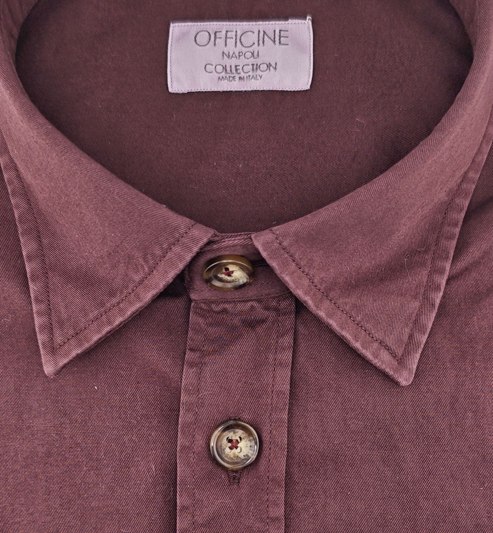 Camicia OFFICINE uomo ODER 1379 OVER SEMIWIDE Bordeaux ODER 1379 OVER SEMIWIDE 18 BORDEAUX OFFICINE 