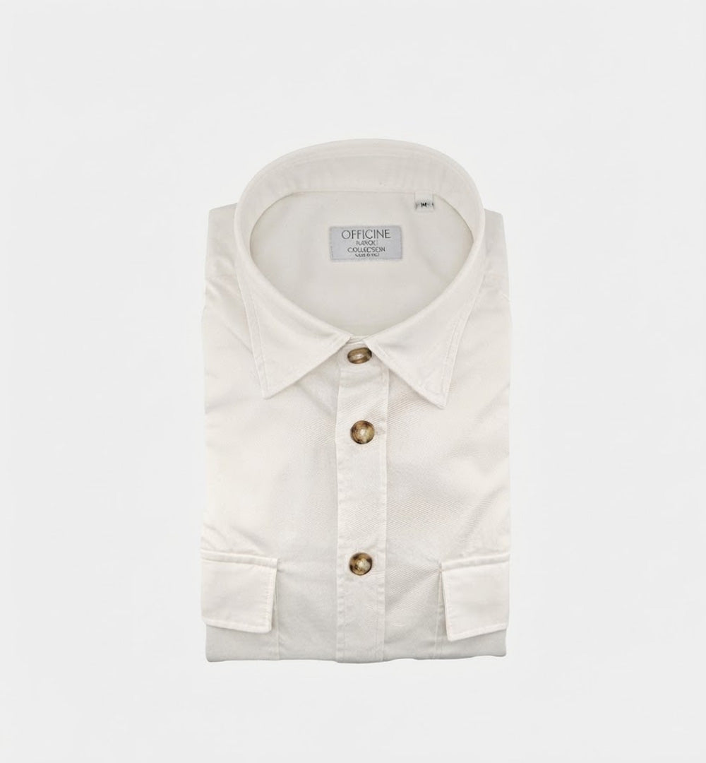 Camicia OFFICINE uomo ODER 1379 OVER SEMIWIDE Bianca ODER 1379 OVER SEMIWIDE 1 BIANCO OFFICINE 