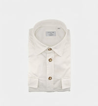 Camicia OFFICINE uomo ODER 1379 OVER SEMIWIDE Bianca
