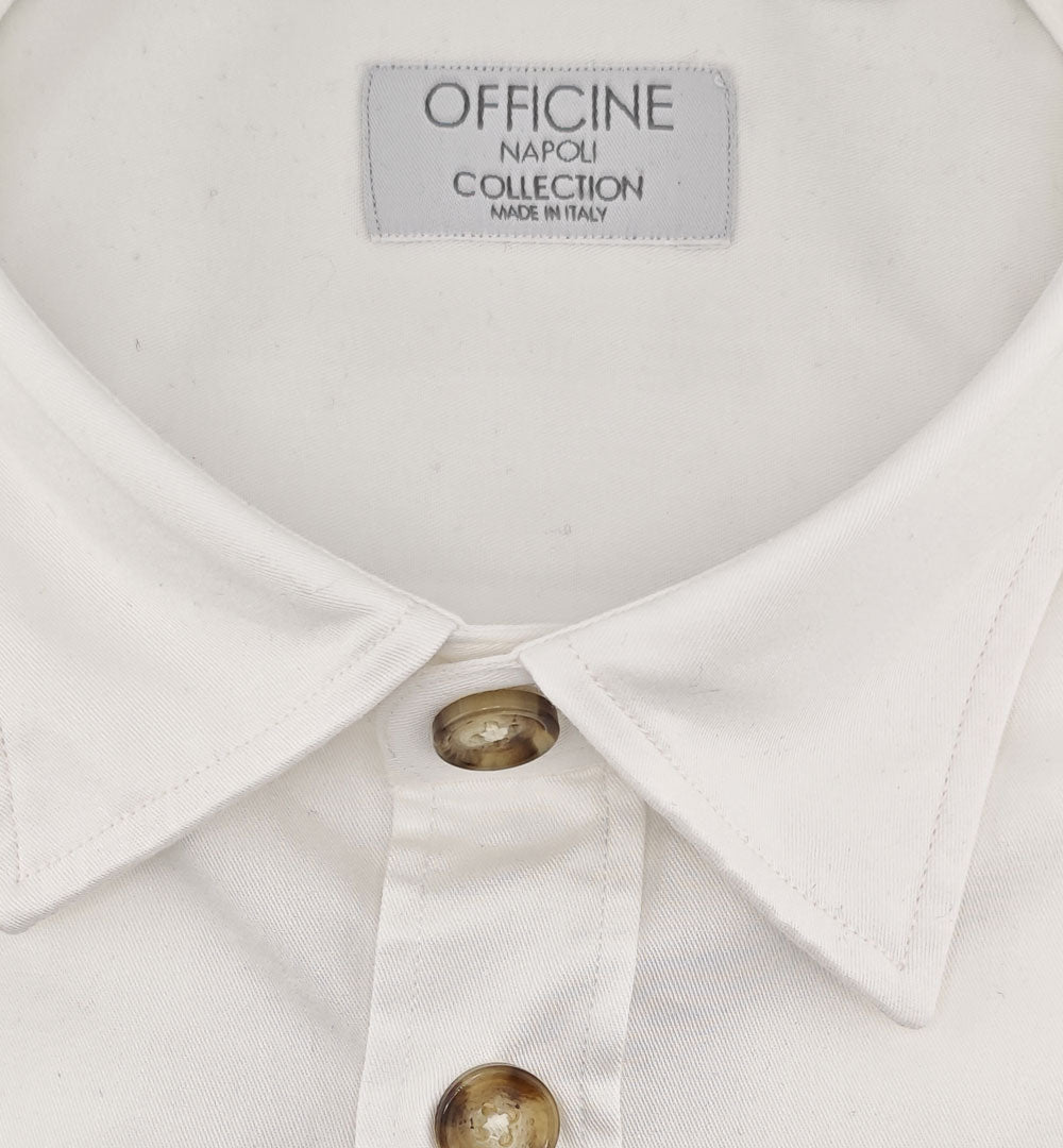 Camicia OFFICINE uomo ODER 1379 OVER SEMIWIDE Bianca ODER 1379 OVER SEMIWIDE 1 BIANCO OFFICINE 