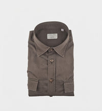 Camicia OFFICINE uomo ODER 1379 OVER SEMIWIDE Moro