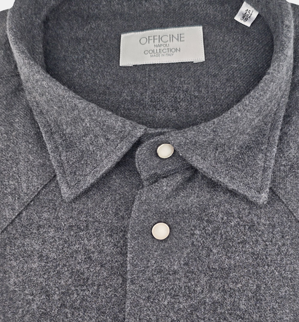 Camicia OFFICINE uomo RODEO 2338 SEMIWIDE Grigia RODEO 2338 SEMIWIDE 10 GRIGIO OFFICINE 