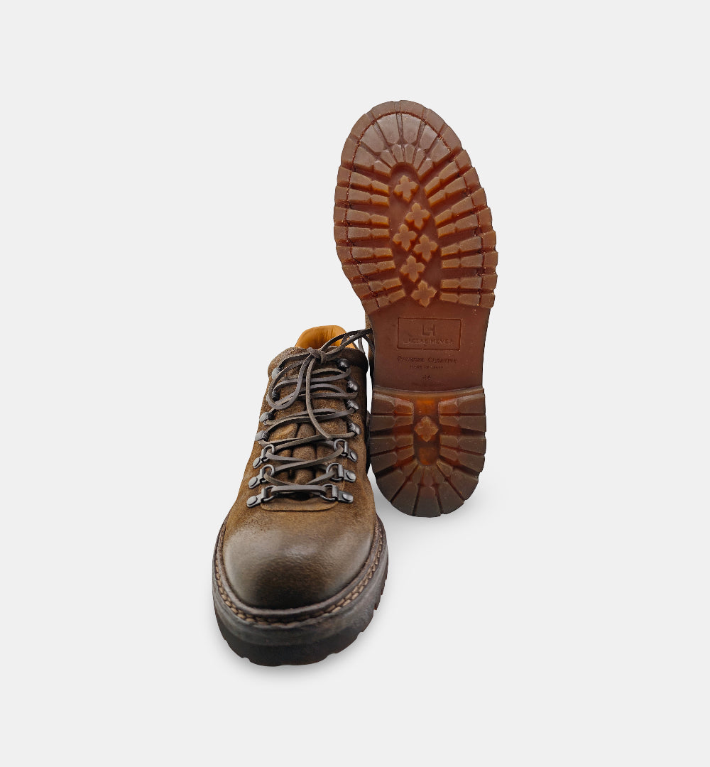 Derby Officine Creative uomo ARTIK FLEXI sigaro<BR/> ARTIK FLEXI/001 CANDY FONDO LATTICE OFFICINE CREATIVE 