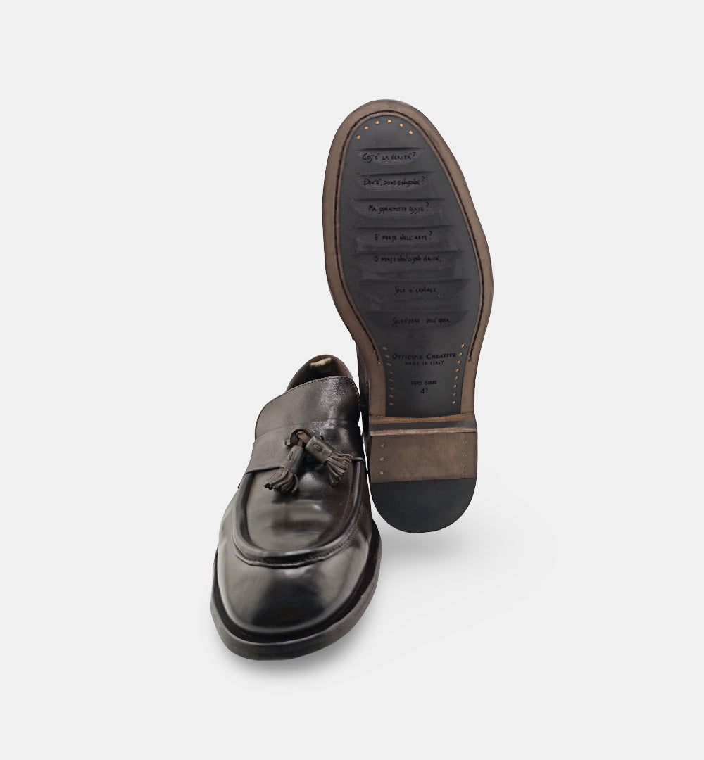 Mocassini Officine Creative uomo SOUND 011 testa di moro<BR/> SOUND/011 STRACCIO TDM OFFICINE CREATIVE 