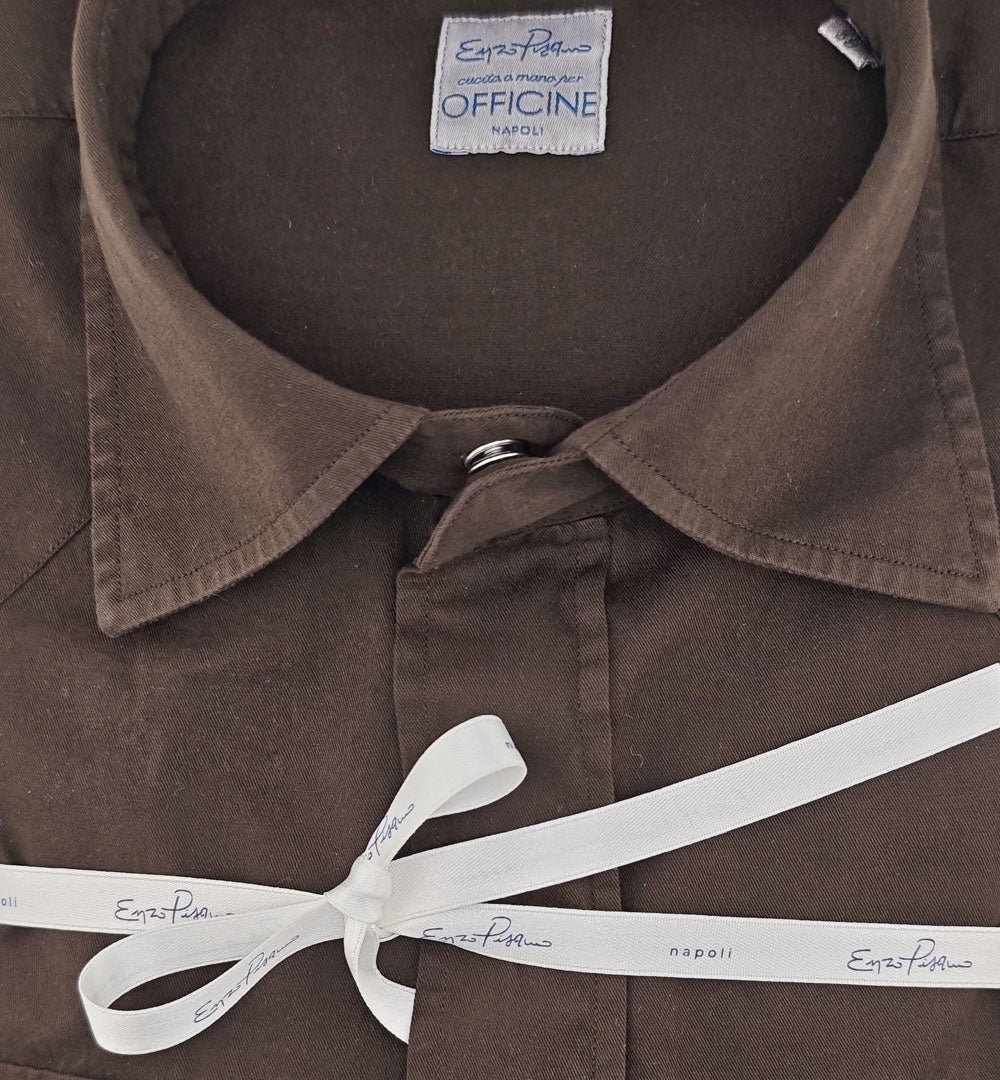 Camicia ENZO PISANO uomo LUCA Moro LUCA TC05 MORO PISANO X OFFICINE 