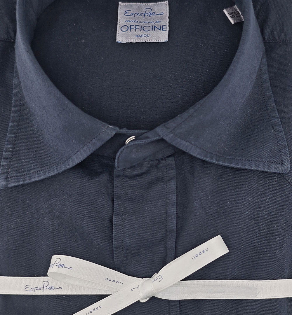 Camicia ENZO PISANO uomo LUCA Blu LUCA TC10 NAVY PISANO X OFFICINE 