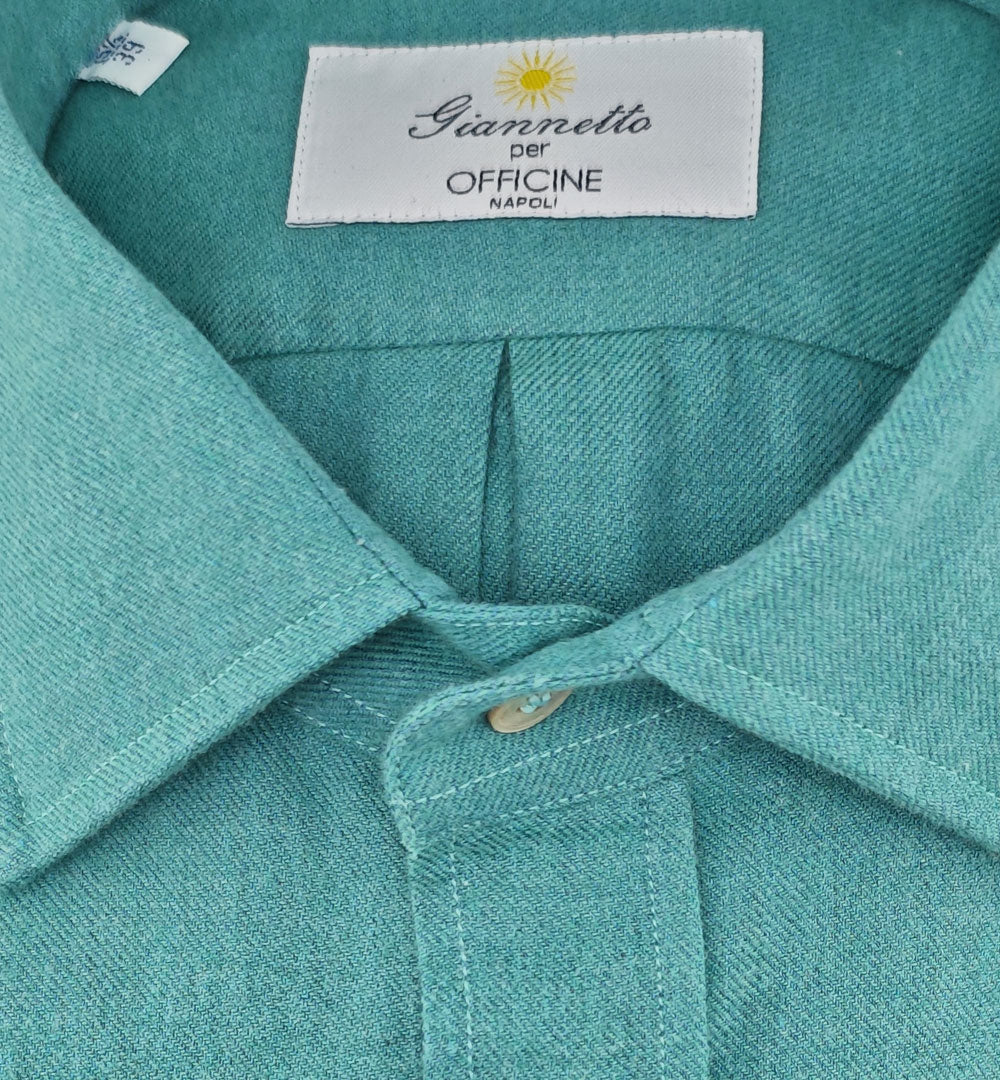 Camicia SANFORT uomo FW419 A2250C 47 03 Verde FW419 A2250C 47 03 04 VERDE SANFORT X OFFICINE 