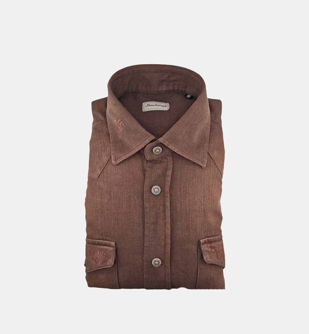 Camicia SARTORIO uomo SH4459 Moro SH4459 24 MORO SARTORIO 