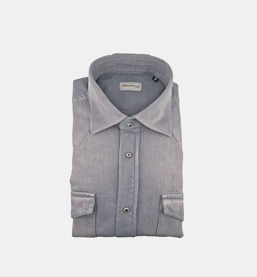 Camicia SARTORIO uomo SH4459 Grigia SH4459 25 GRIGIO SARTORIO 