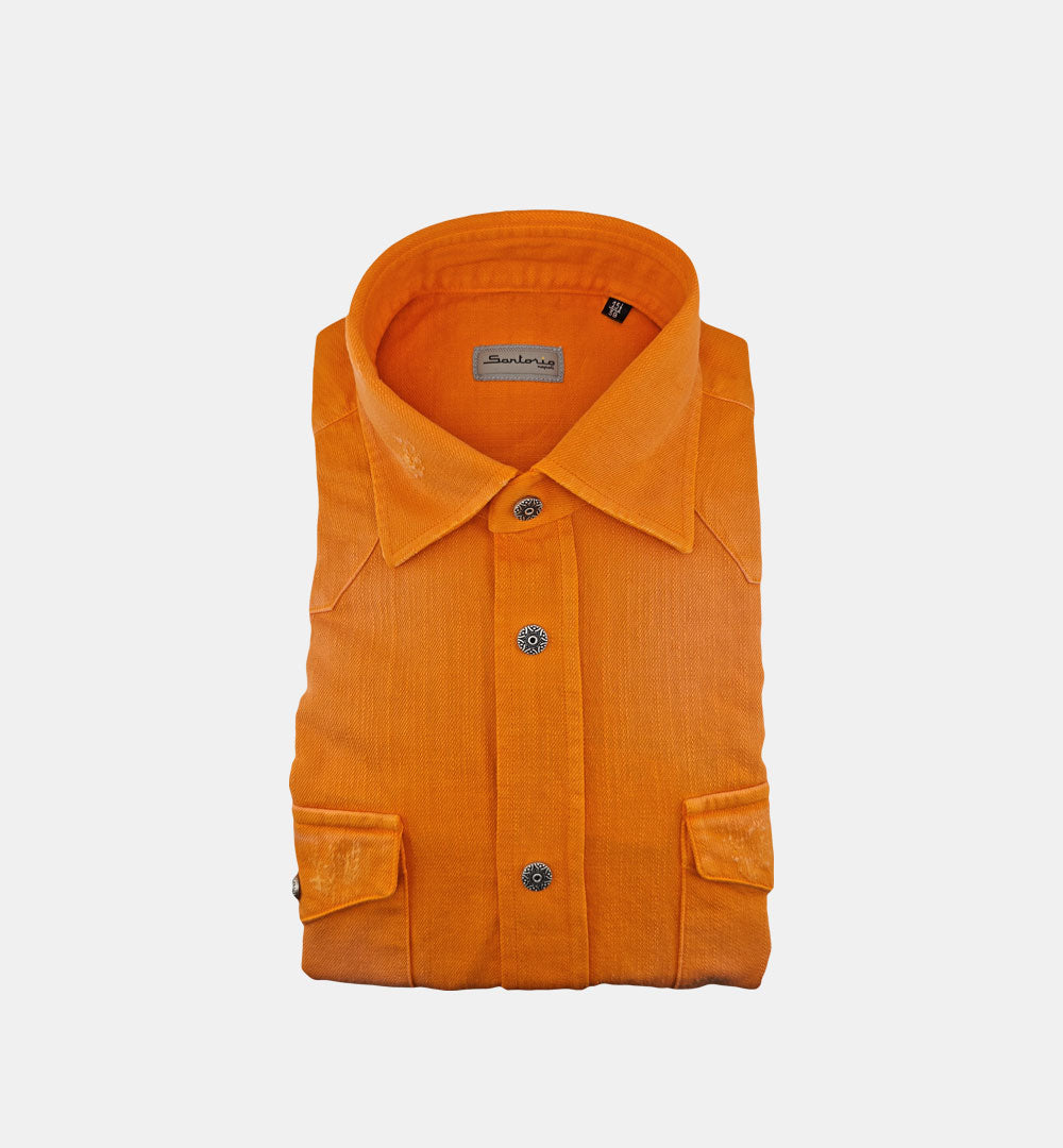 Camicia SARTORIO uomo SH4459 Arancio SH4459 27 ARANCIO SARTORIO 