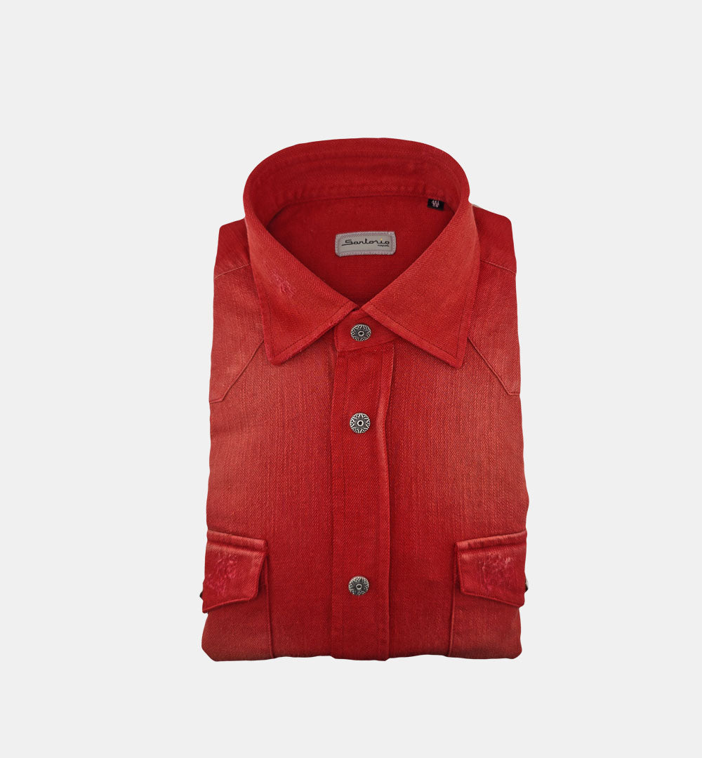 Camicia SARTORIO uomo SH4459 Rossa SH4459 28 ROSSO SARTORIO 