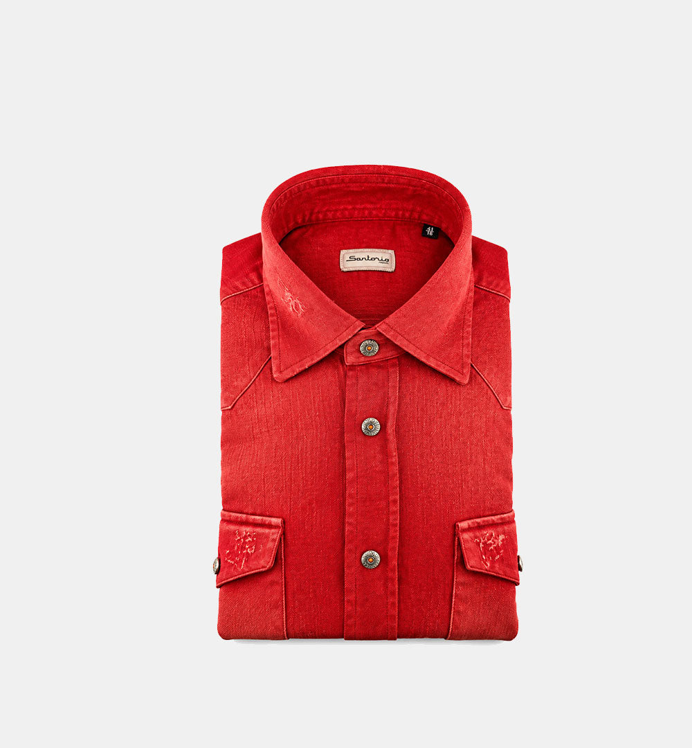 Camicia SARTORIO uomo SH4459 Rossa SH4459 28 ROSSO SARTORIO 