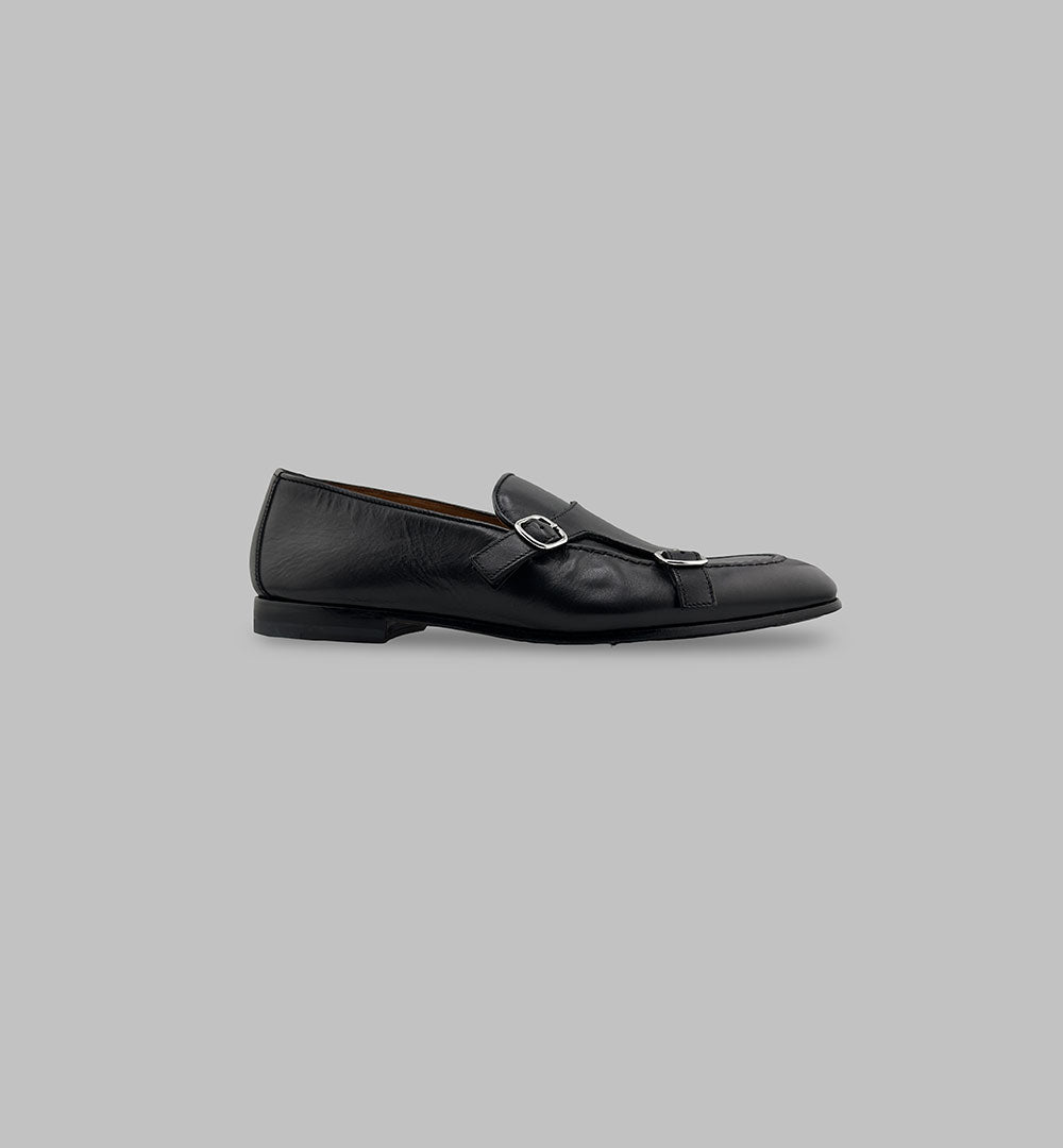 Doppia fibbia Doucal's 3160 ADLER nere<BR/> 3160 ADLER DOUCAL'S 