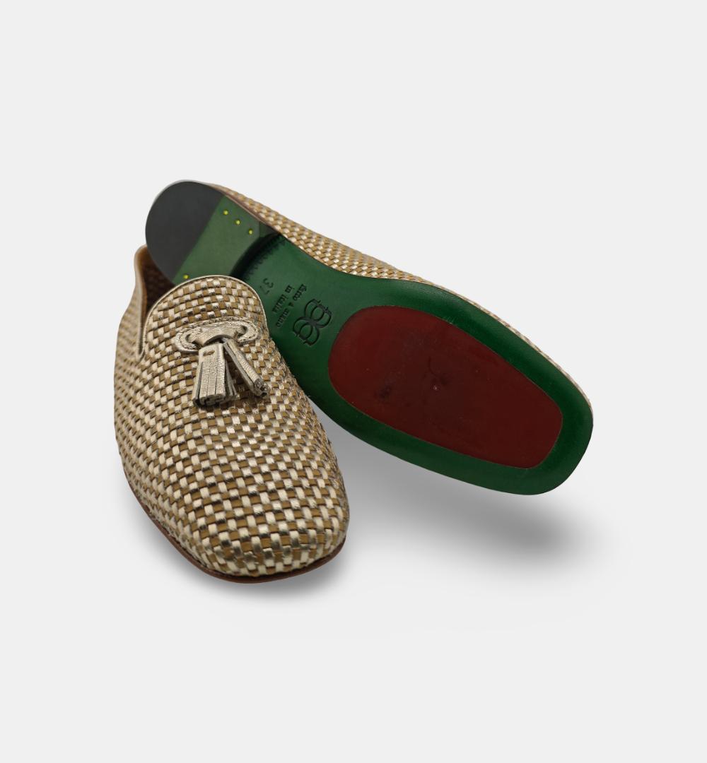 Mocassino Green George donna 268 oro 268 457 NAP.INTRECCIO GREEN GEORGE 