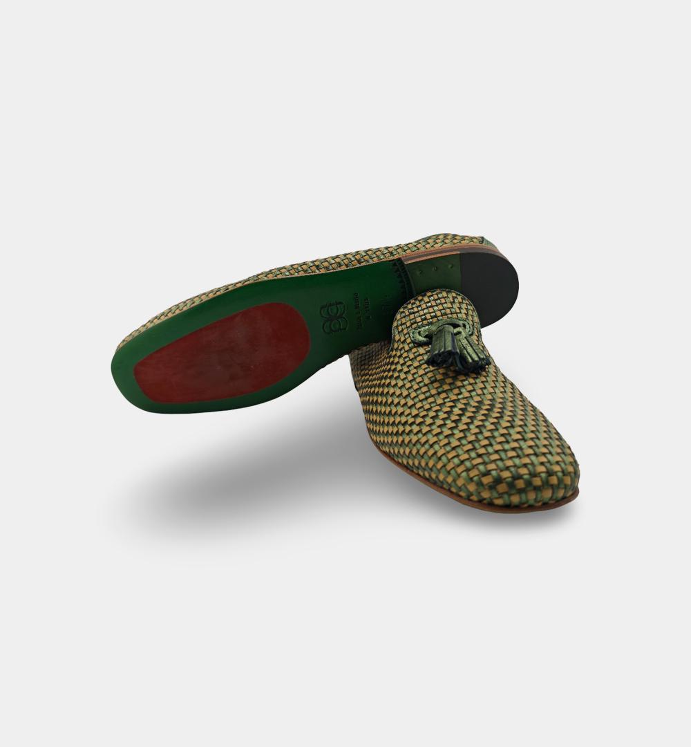 Mocassino Green George donna 268 verde 268 727 NAP.INTRECCIO GREEN GEORGE 