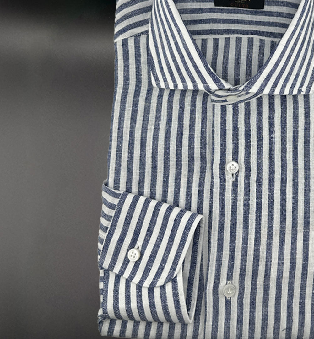 Camicia Barba uomo K1U13P0147066 blu K1U13P0147066 0004 RIGA BLU BARBA 