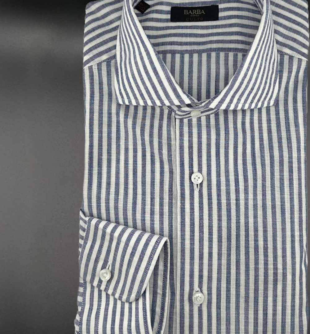 Camicia Barba uomo K1U13P0147098 blu K1U13P0147098 0002 RIGA BLU BARBA 