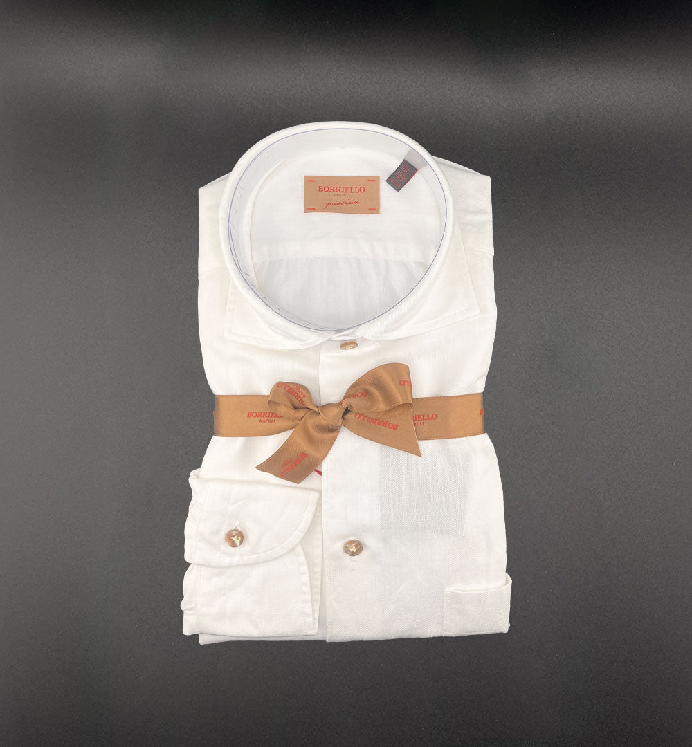 Camicia Borriello uomo 200280 bianca 200280 11 BIANCO BORRIELLO 