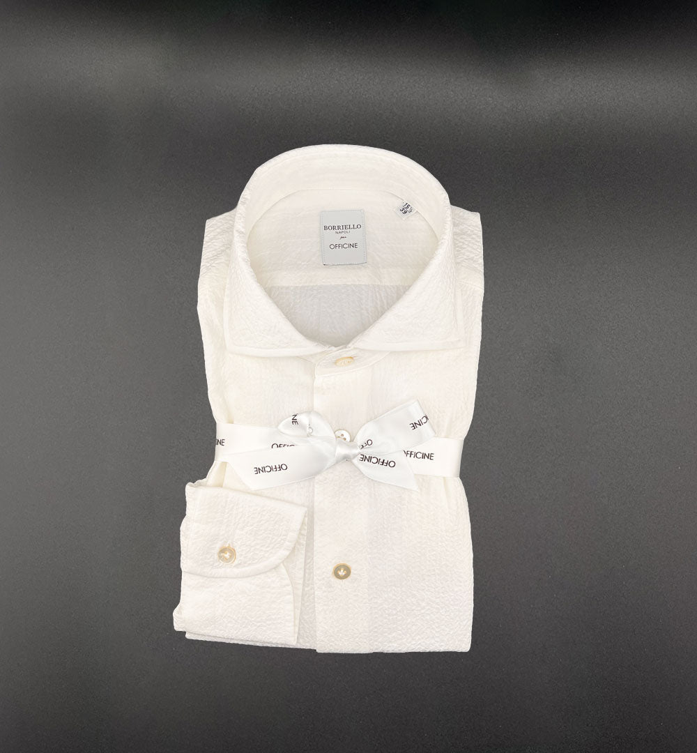 Camicia Borriello x Officine uomo 20037 bianca jersey 20037 1 BIANCA BORRIELLO 