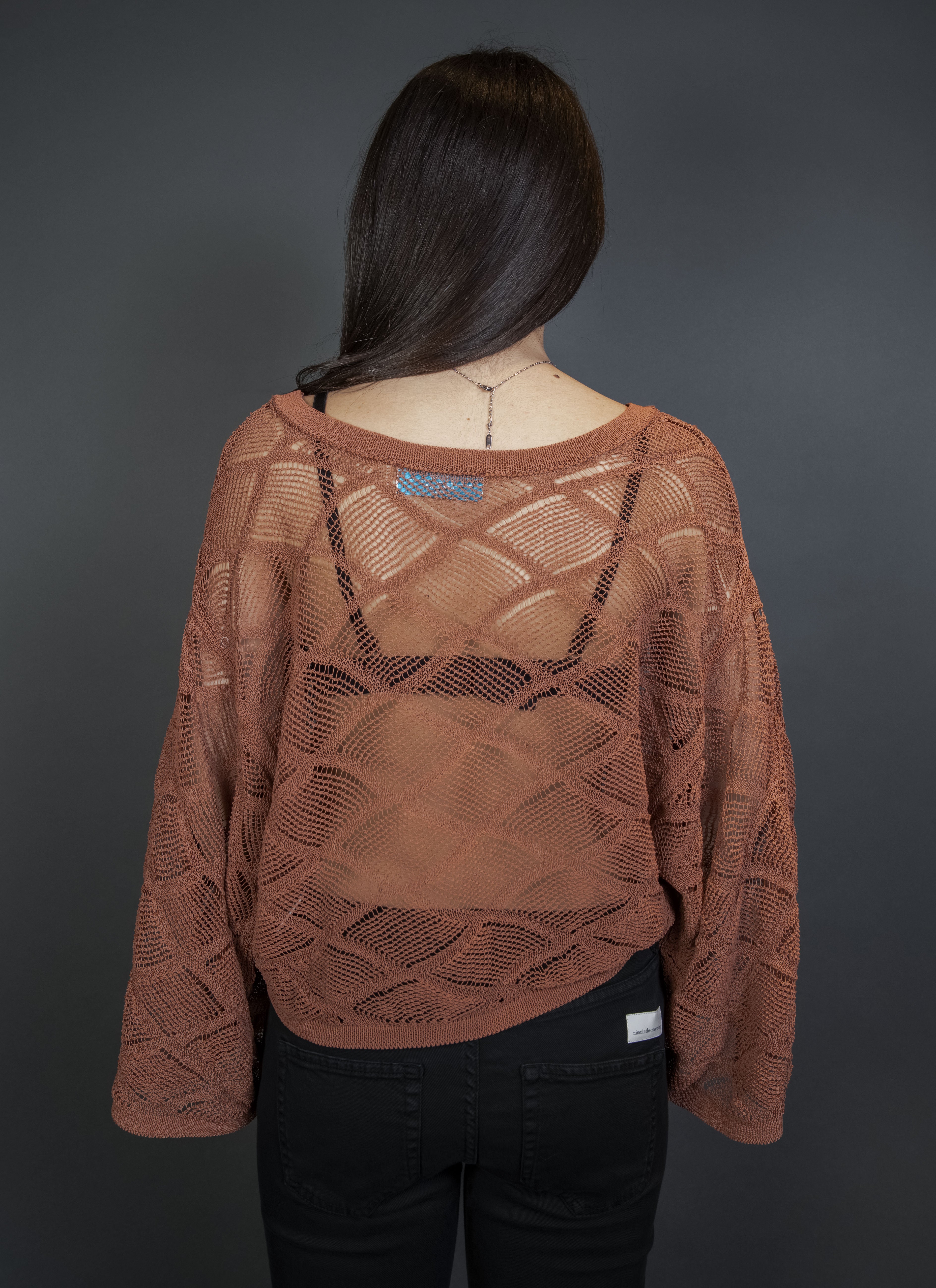 Maglia Daniele Fiesoli Donna 7177 33 tabacco 7177 33 PARICOLLO DANIELE FIESOLI 