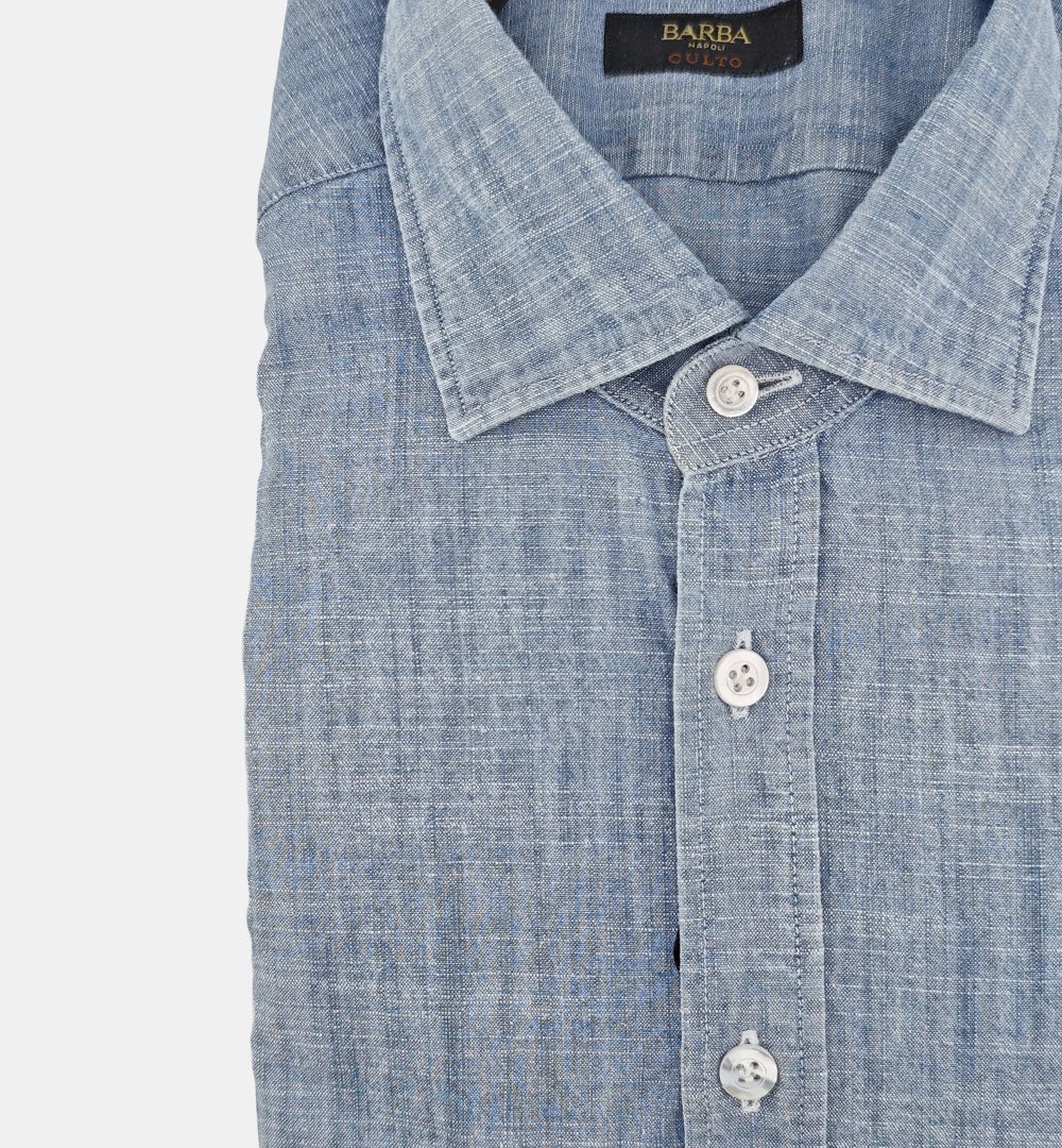 Camicia Barba uomo PIU12P015426201 denim PIU12P0154262 01 BARBA 