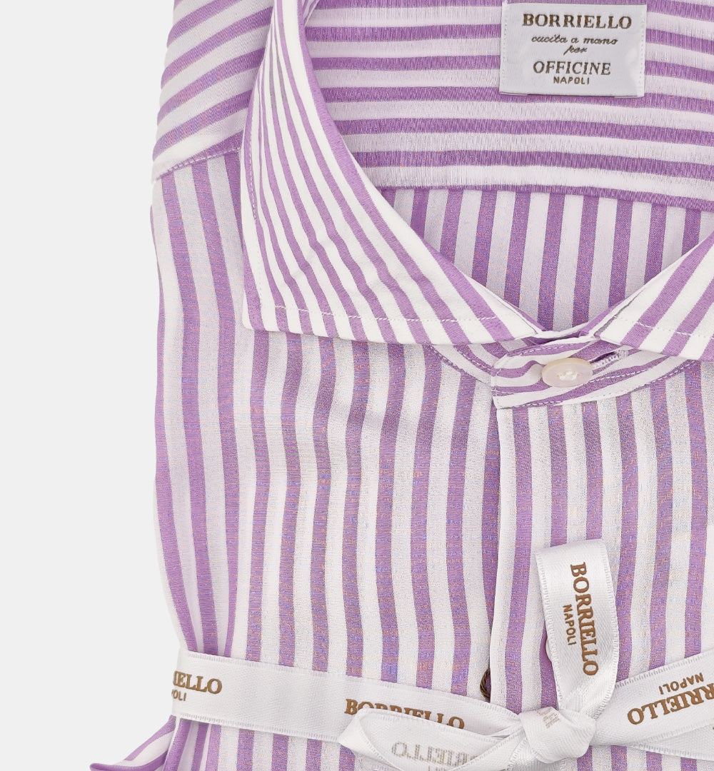 Camicia BORRIELLO uomo 22030 Glicine<BR/> 22030 4 BORRIELLO 