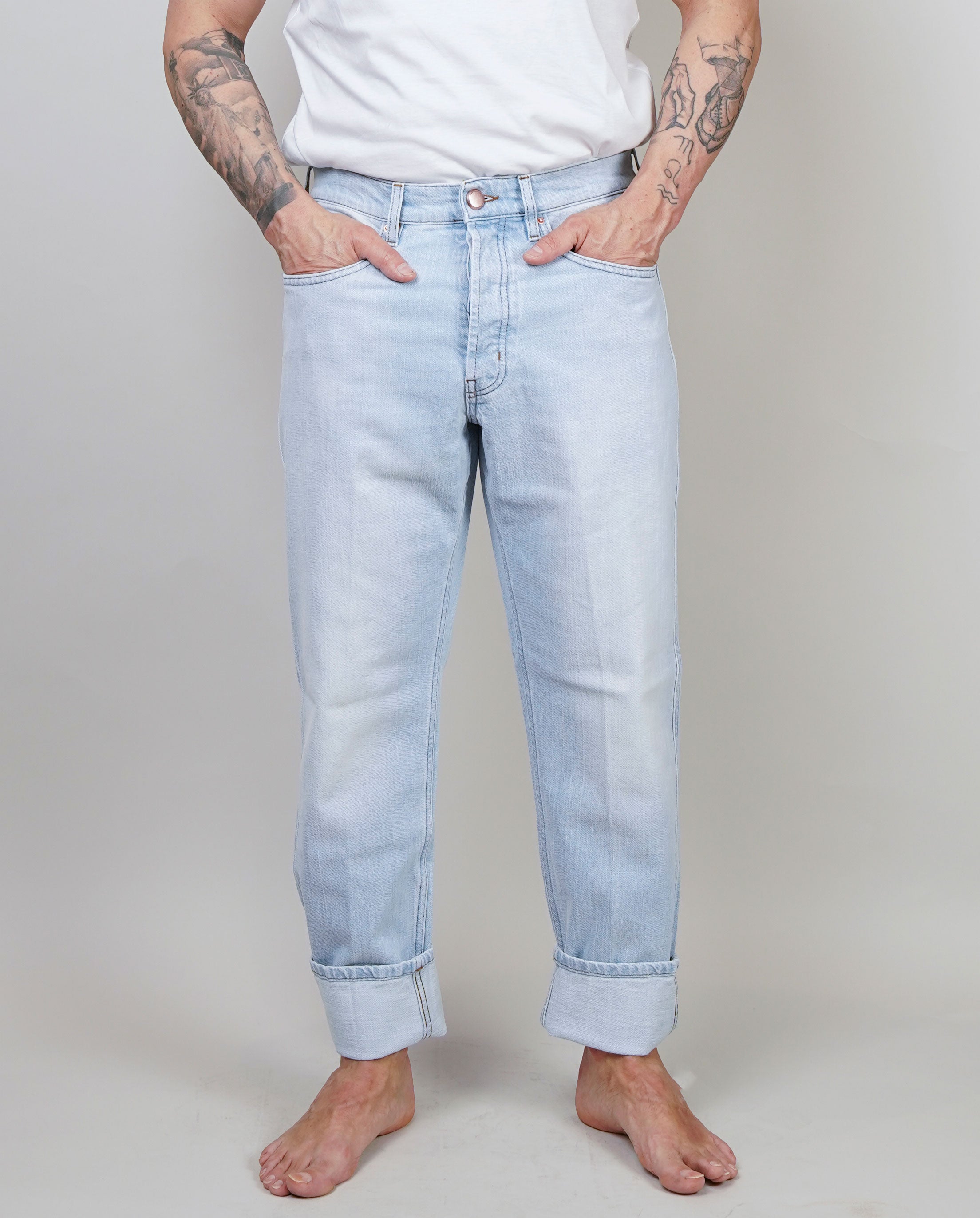 Jeans Don the fuller uomo Seoul blu chiaro DENIM SEOUL UT 6039 DON THE FULLER 