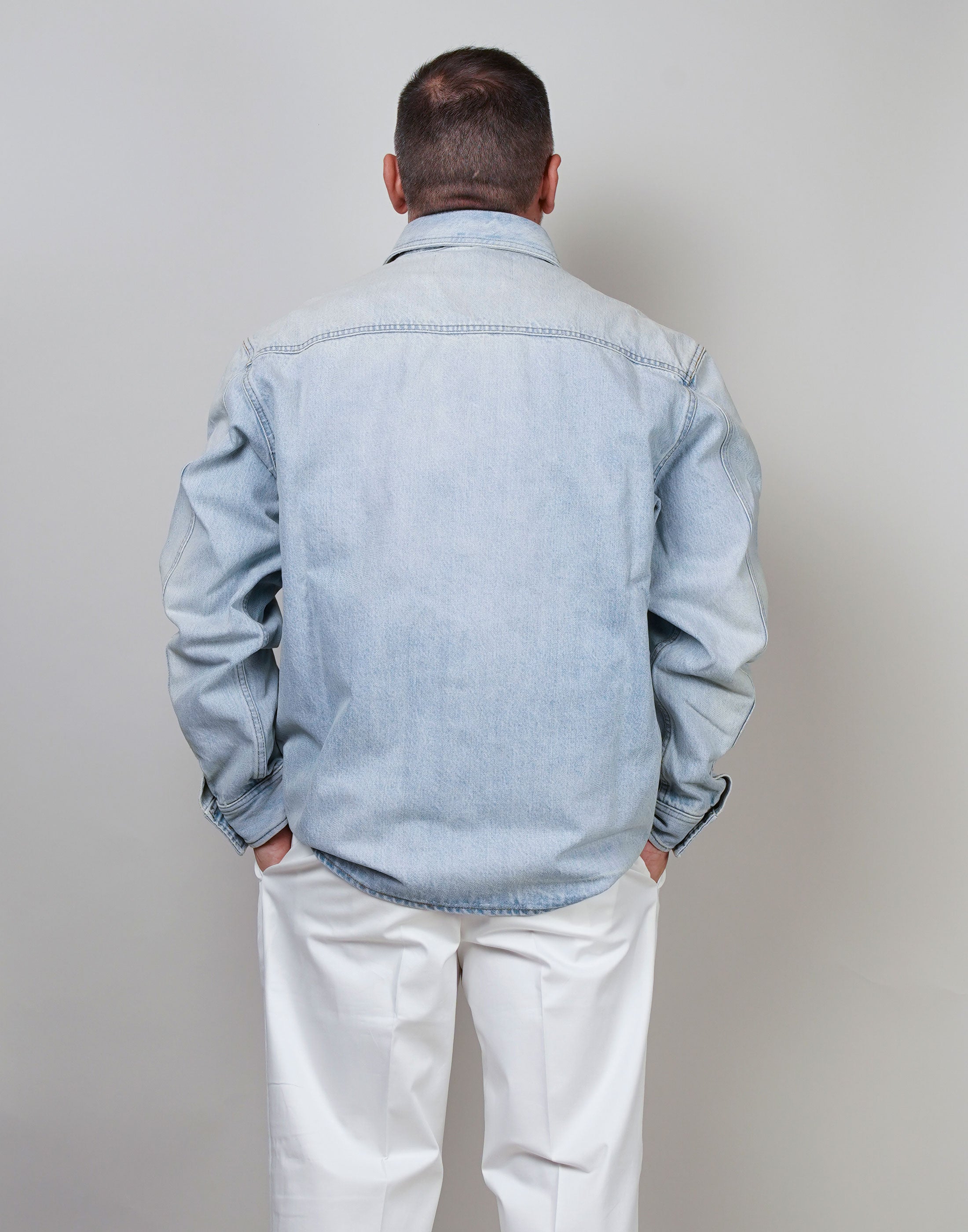 Overshirt Don the fuller uomo Kumiko blu chiaro GIACCA KUMIKO LORB M256018 DON THE FULLER 