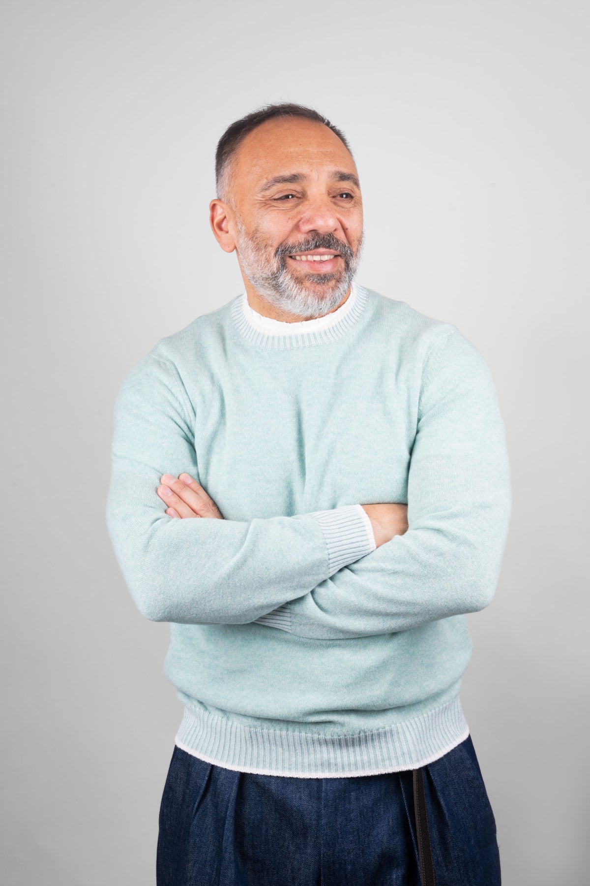 Maglia Fedeli uomo GIROCOLLO 5877 acqua marina GIROCOLLO 5877 9 FEDELI 